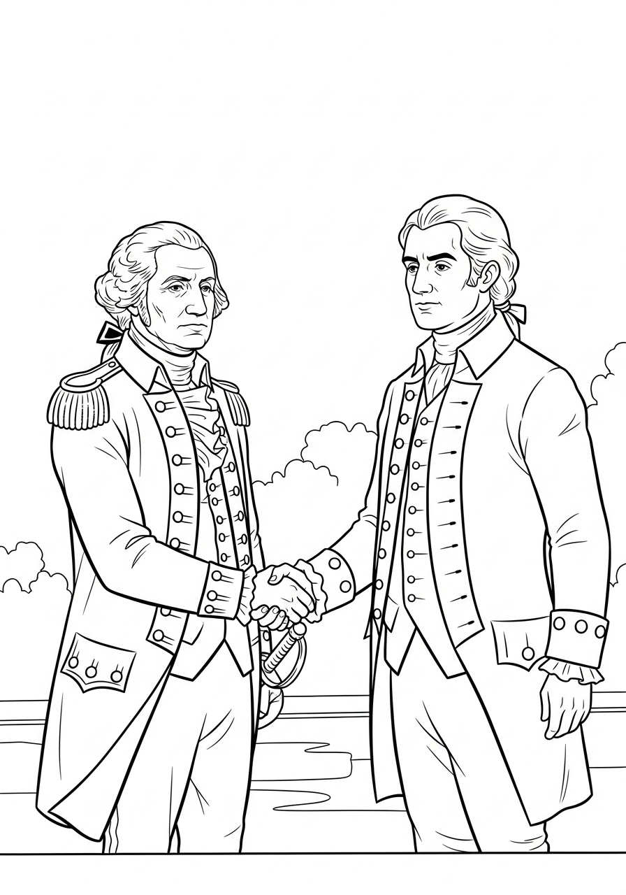 George Washington Coloring Pages 11 George Washington coloring pages for adults
