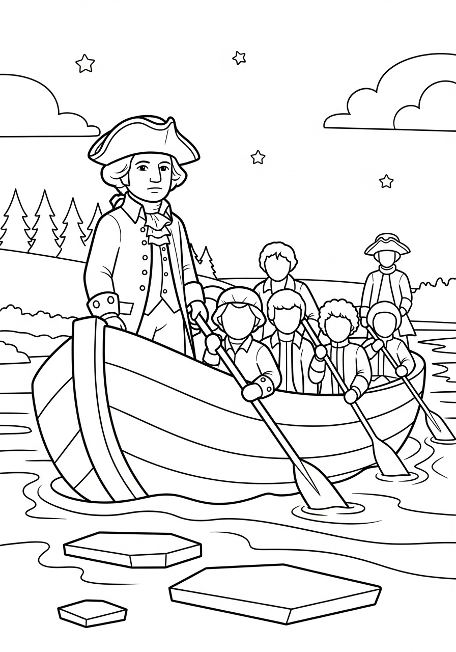 George Washington Coloring Pages 19 coloring pages for kids George Washington