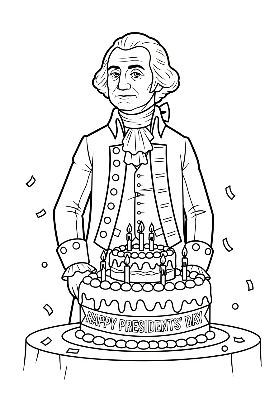 George Washington Coloring Pages 20 George Washington ornaments coloring pages