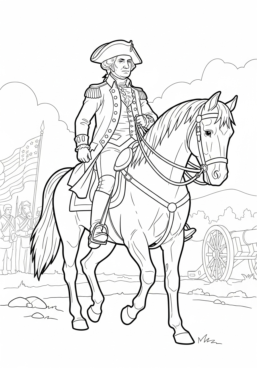 George Washington Coloring Pages 5 George Washington free coloring pages