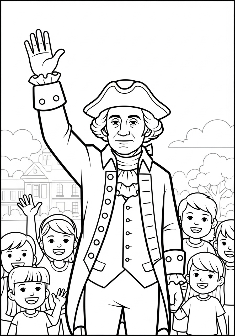 George Washington Coloring Pages 6 George Washington coloring pages printable free