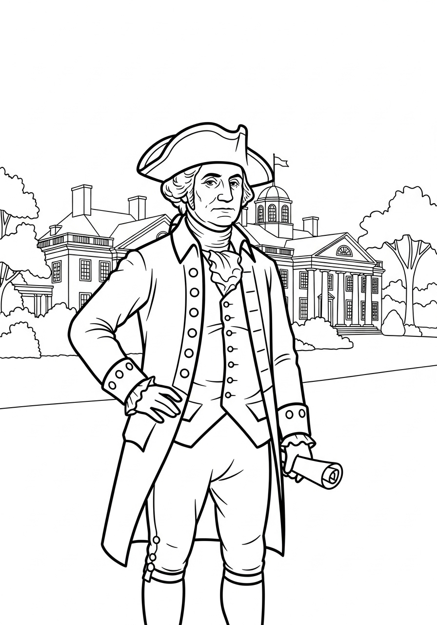 George Washington Coloring Pages 10 George Washington coloring pages pdf
