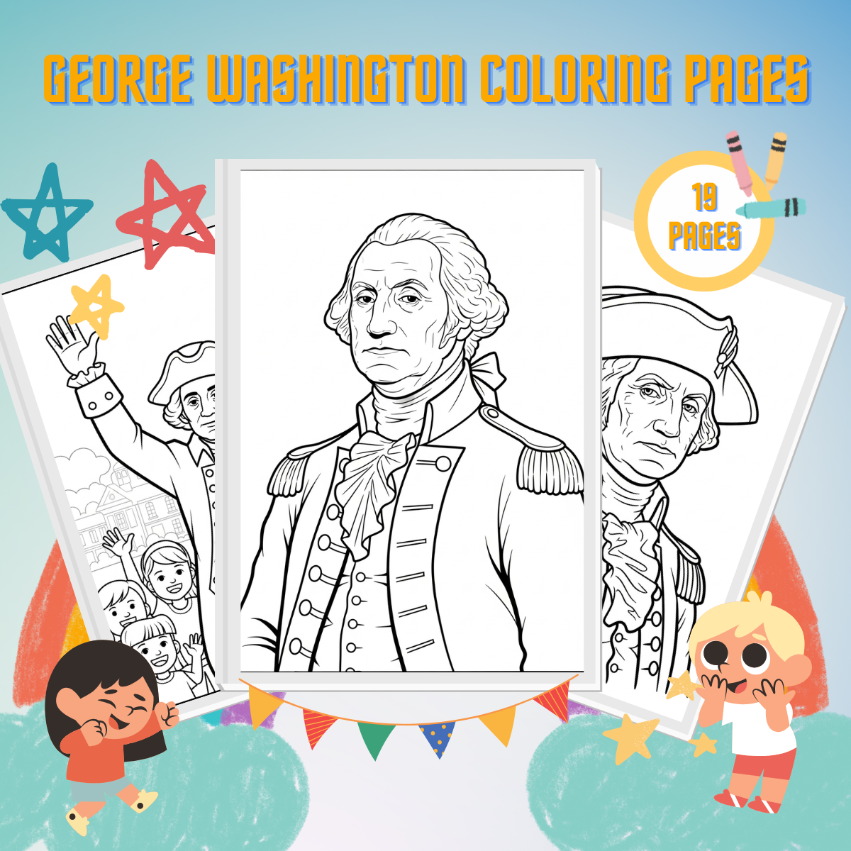 George Washington Coloring Pages thumbnail