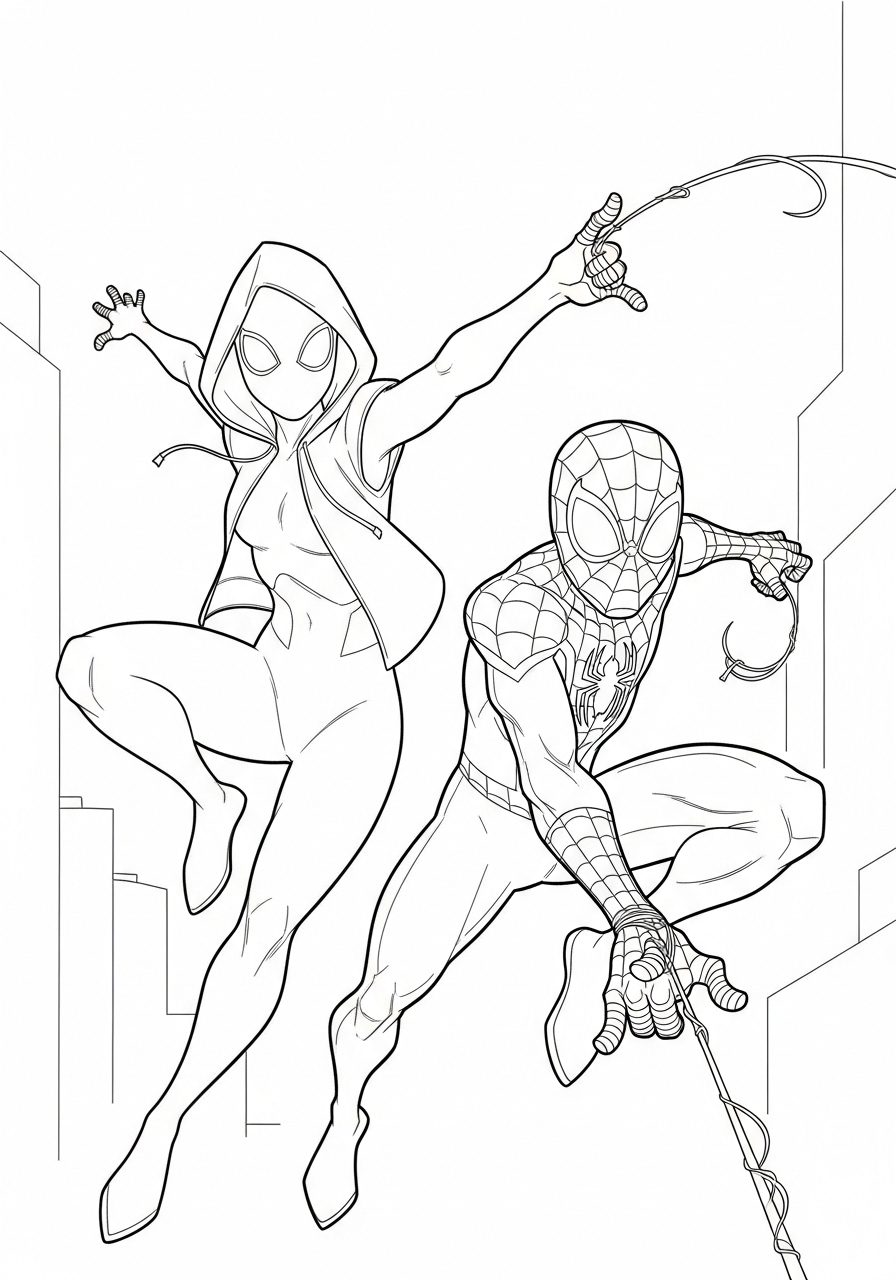 Ghost-Spider Coloring Pages 9 grinch Ghost Spider coloring pages
