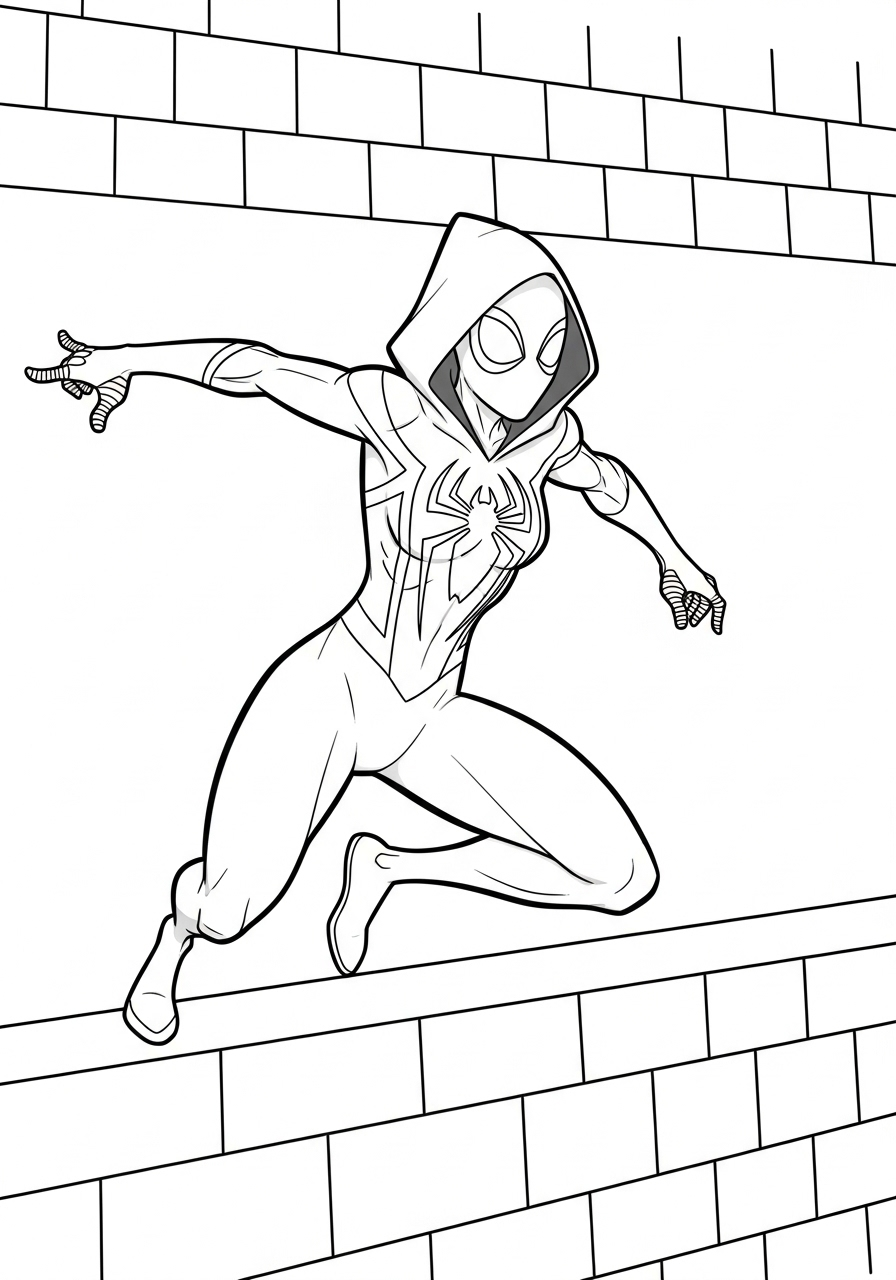 Ghost-Spider Coloring Pages 10 Ghost Spider coloring pages