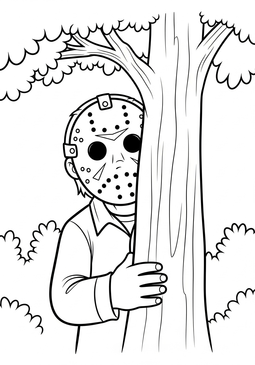 Jason Voorhees Coloring Pages 12 free Jason Voorhees coloring pages for kids