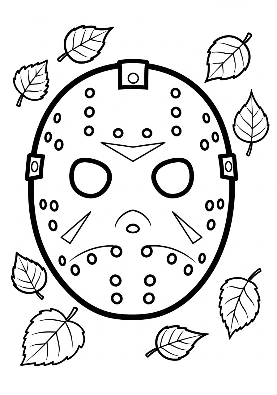 Jason Voorhees Coloring Pages 13 fun Jason Voorhees coloring pages