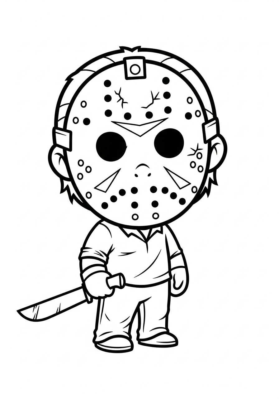 Jason Voorhees Coloring Pages 15 Jason Voorhees coloring pages for adults