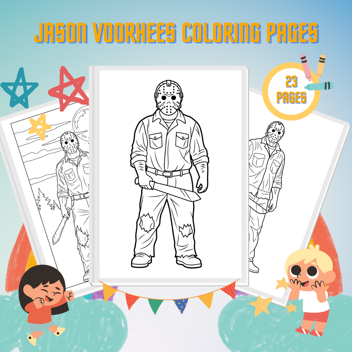 Jason Voorhees Coloring Pages thumbnail