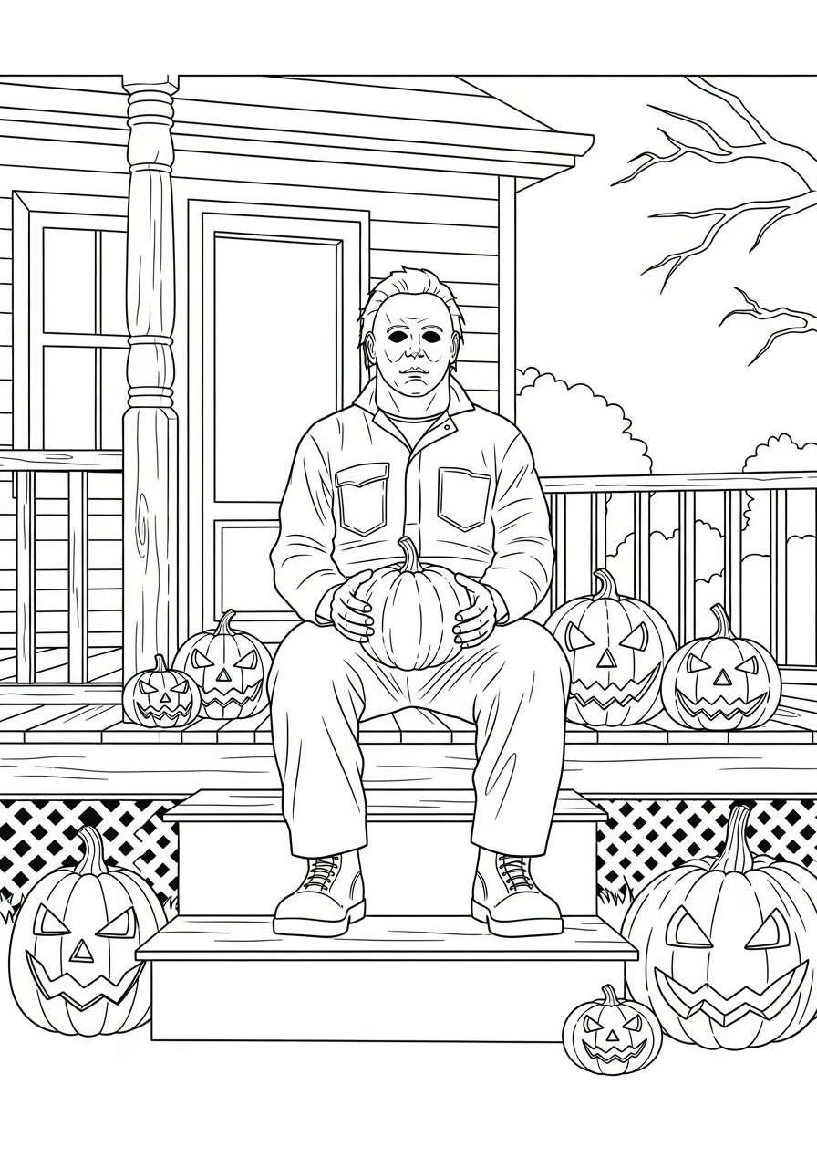 Michael Myers Coloring Pages 12 Michael Myers coloring pages
