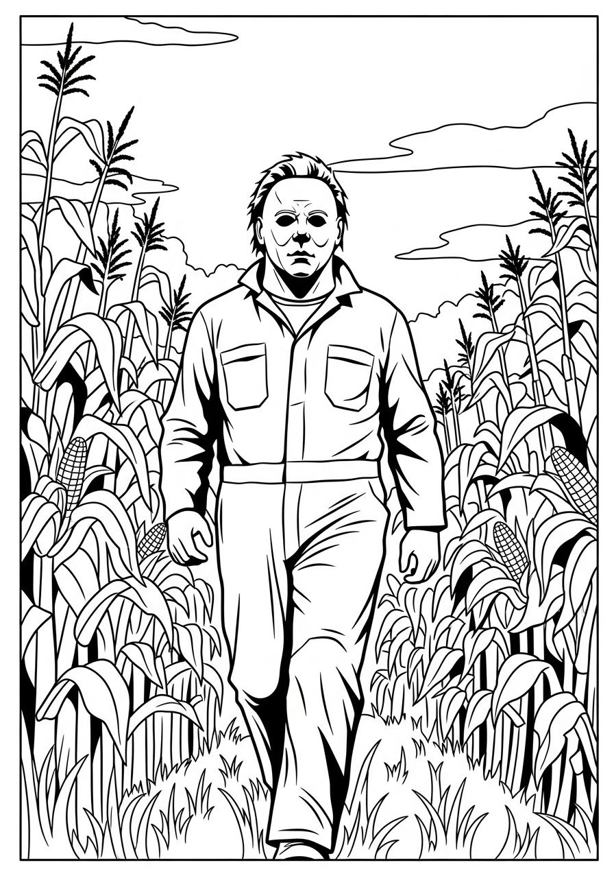 Michael Myers Coloring Pages 13 Michael Myers coloring pages free