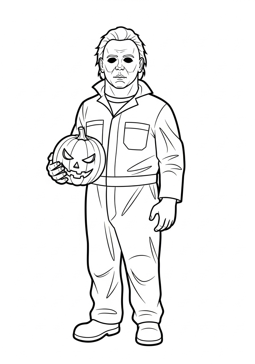 Michael Myers Coloring Pages 7 kids Michael Myers coloring pages
