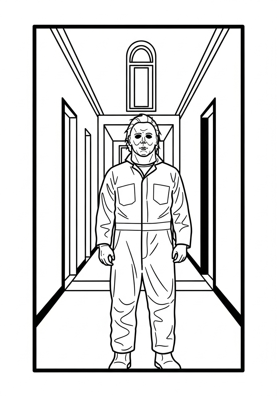 Michael Myers Coloring Pages 9 Michael Myers printable coloring pages