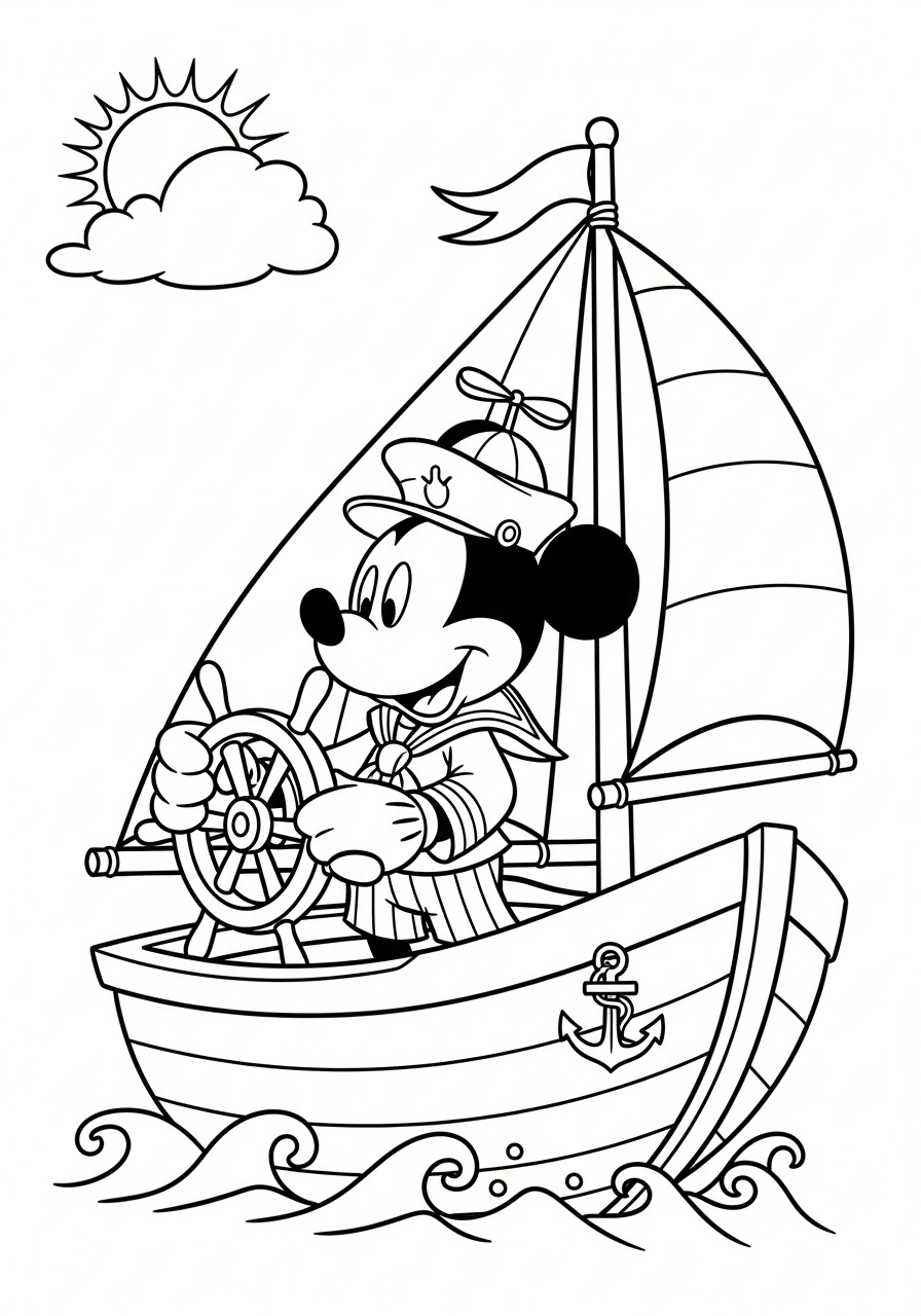 Mickey Mouse Coloring Pages 12 adult Mickey Mouse coloring pages