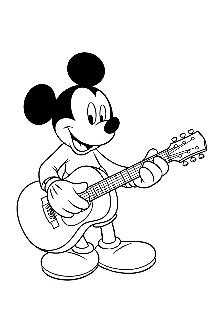 Mickey Mouse Coloring Pages 13 Mickey Mouse coloring book pages