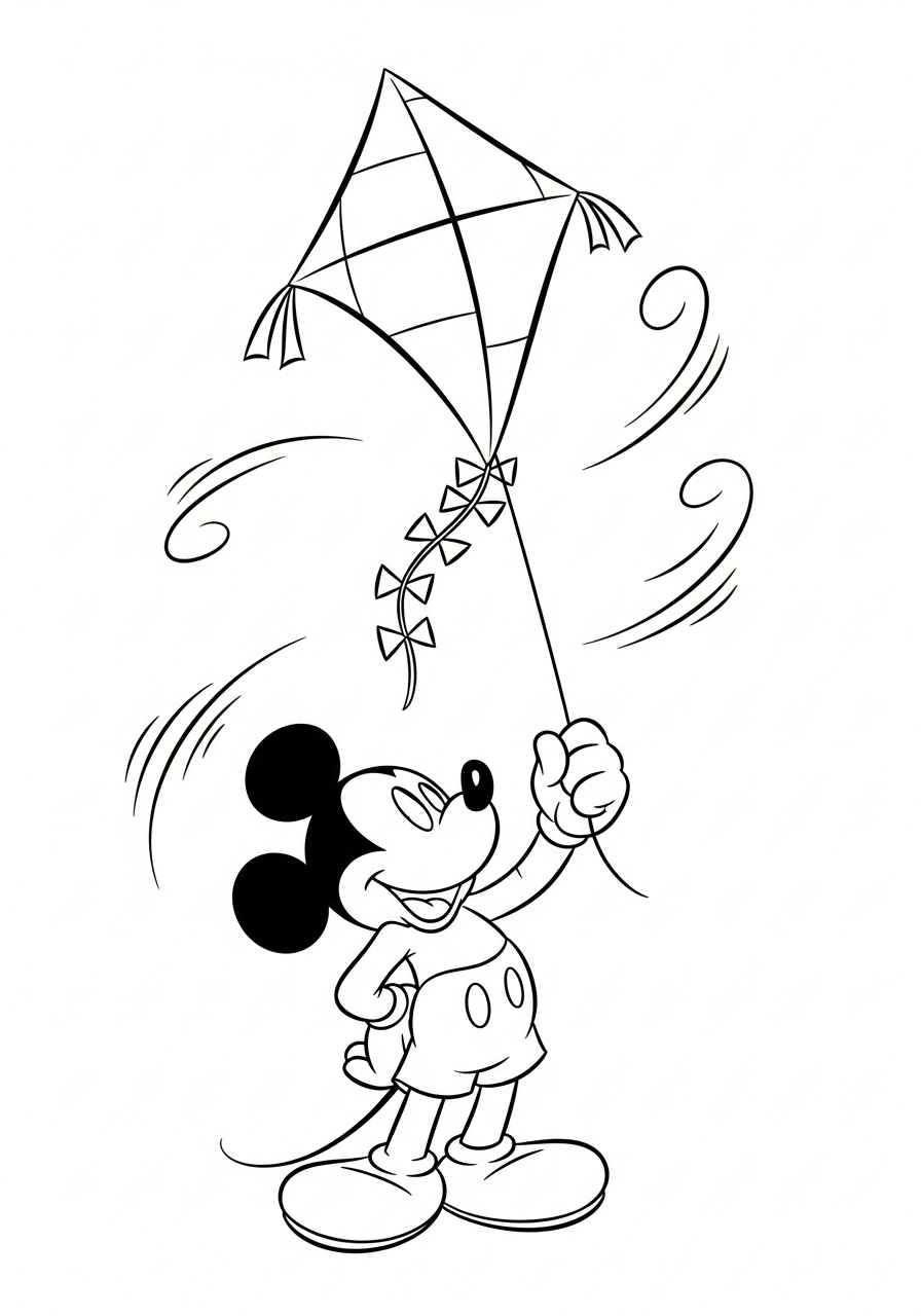 Mickey Mouse Coloring Pages 15 Mickey Mouse themed coloring pages