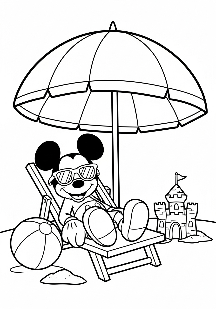 Mickey Mouse Coloring Pages 17 printable Mickey Mouse coloring pages for adults
