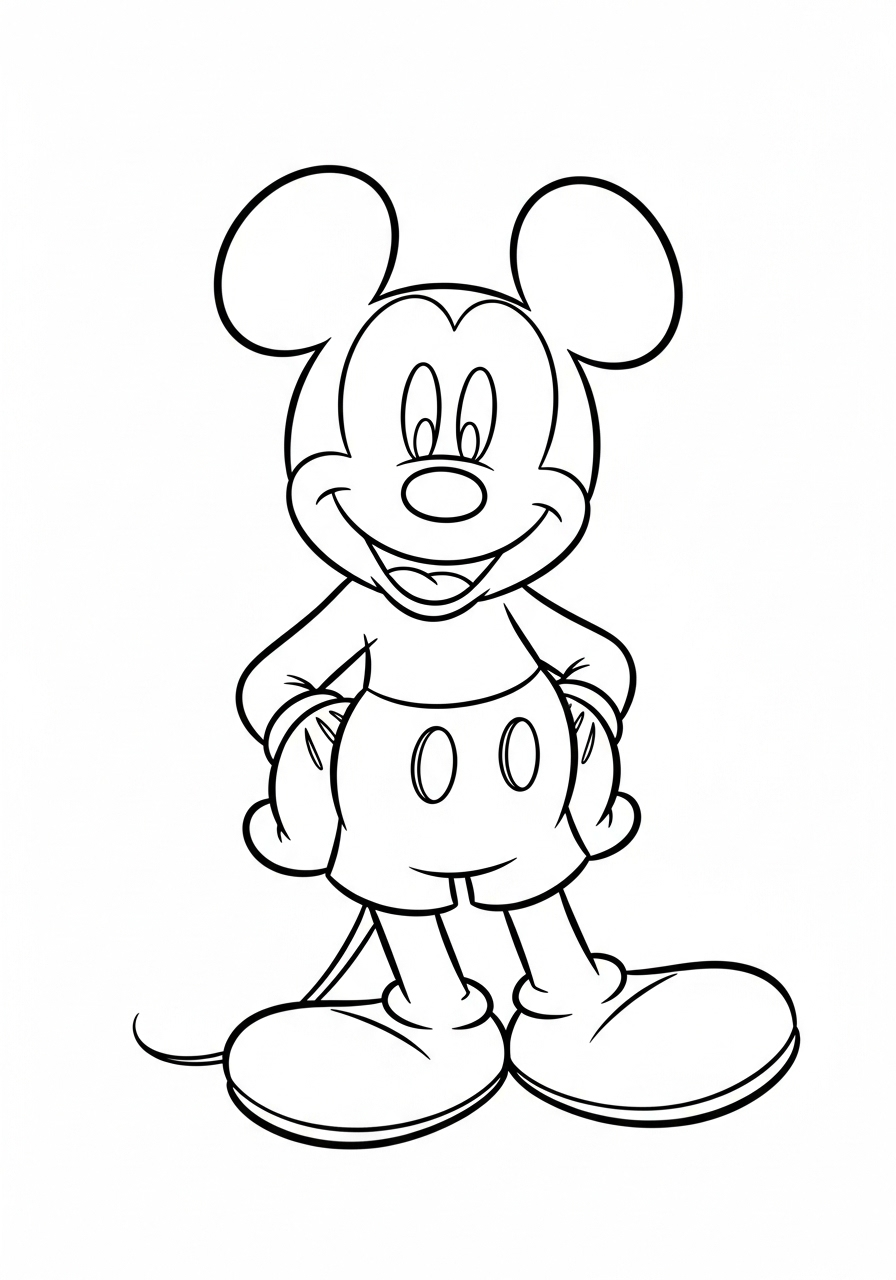 Mickey Mouse Coloring Pages 3 Mickey Mouse ornament coloring pages