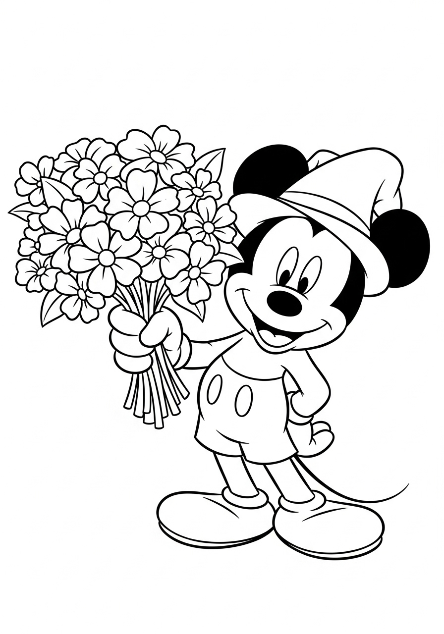 Mickey Mouse Coloring Pages 21 fun Mickey Mouse coloring pages 1