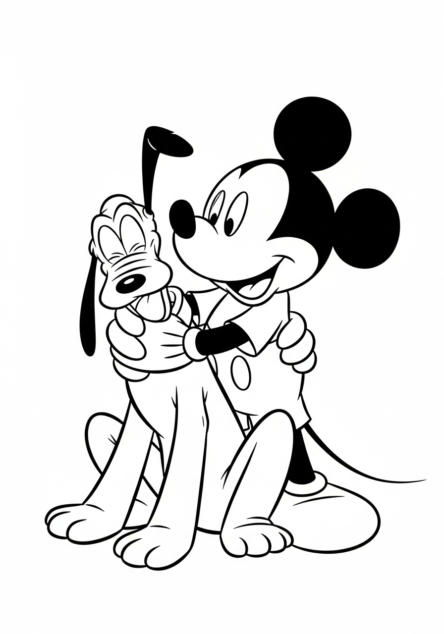 Mickey Mouse Coloring Pages 8 Mickey Mouse coloring pages for adults