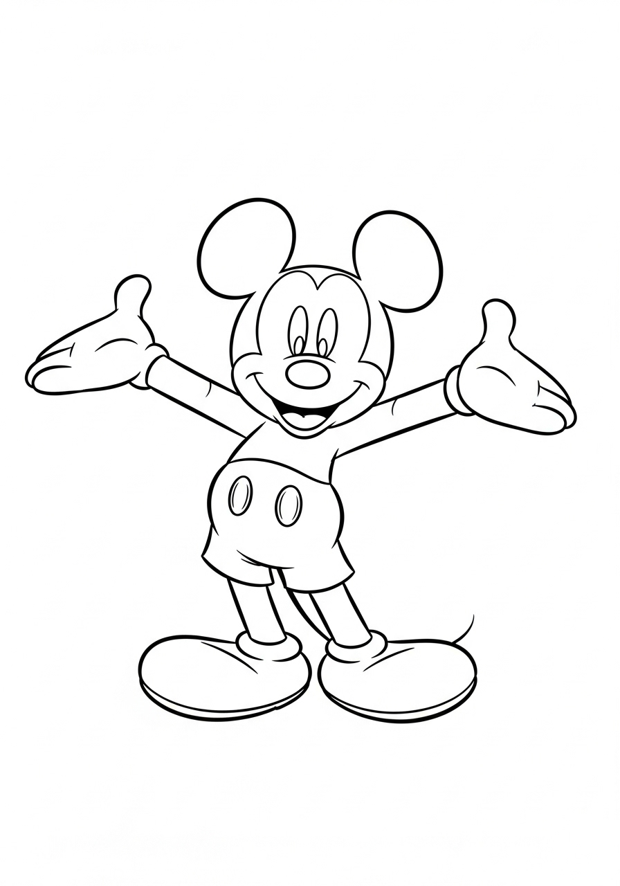 Mickey Mouse Coloring Pages 9 free Mickey Mouse coloring pages pdf