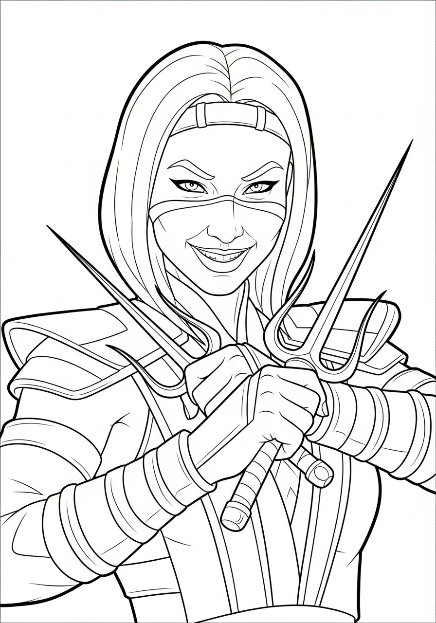 free Mortal Kombat printable coloring pages