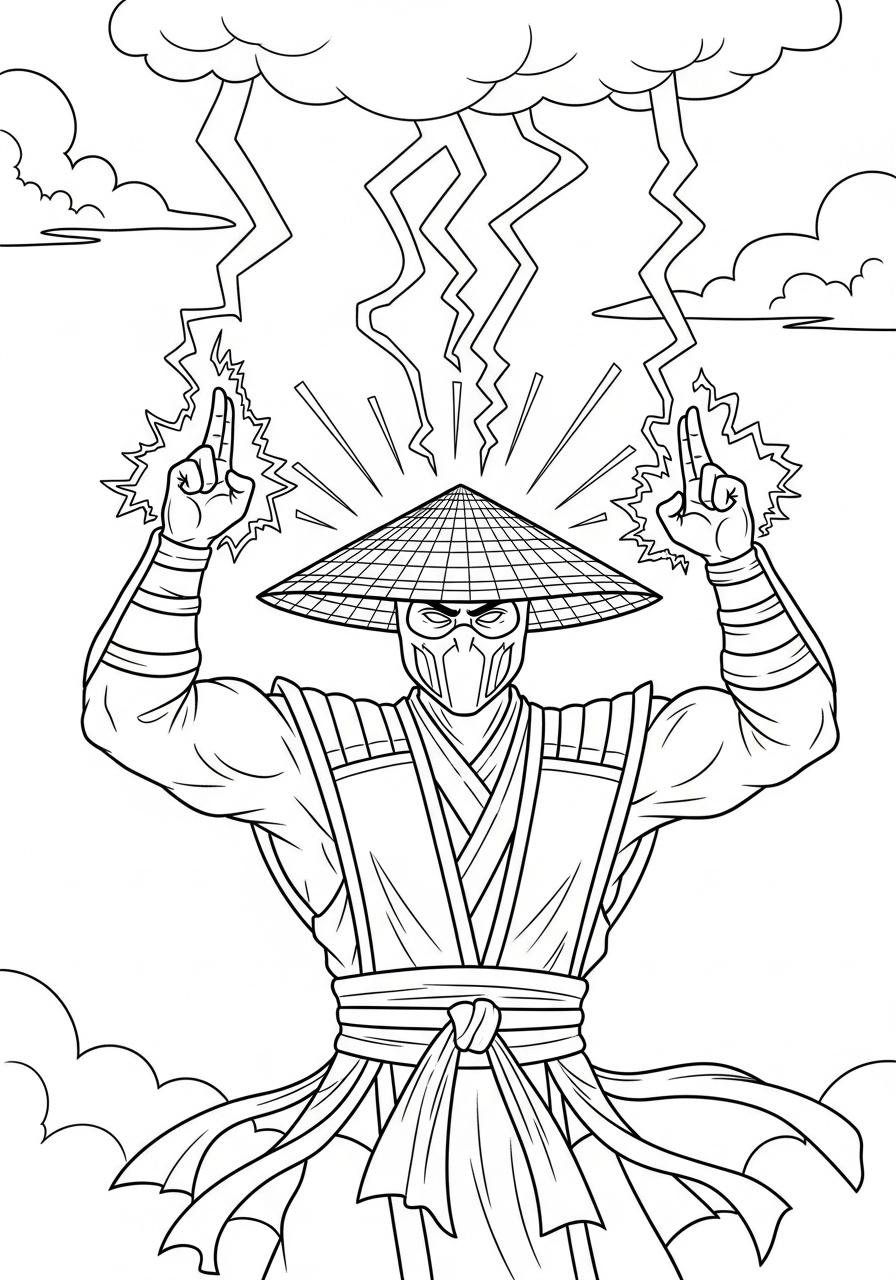 Mortal Kombat free coloring pages