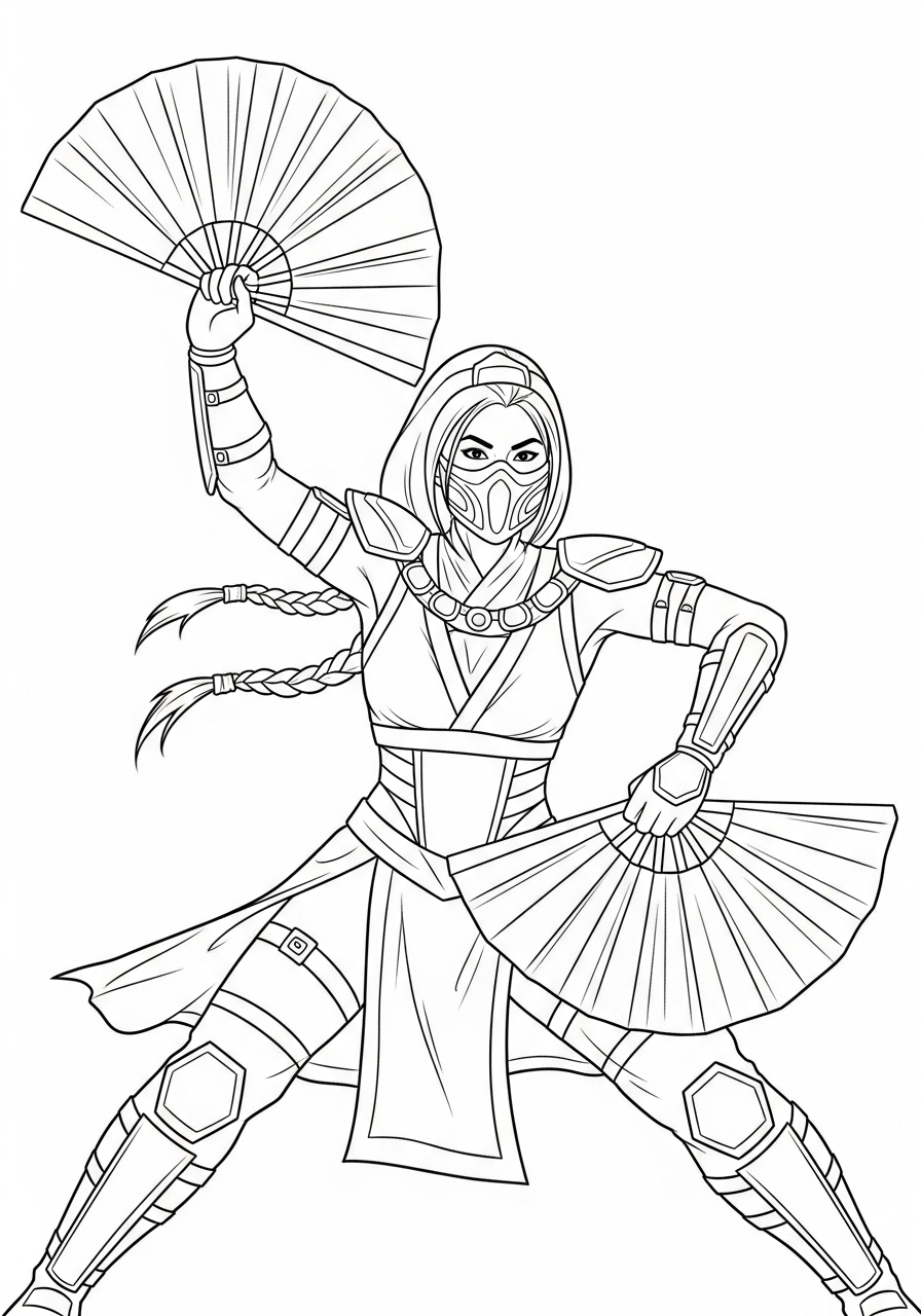 Mortal Kombat free coloring pages