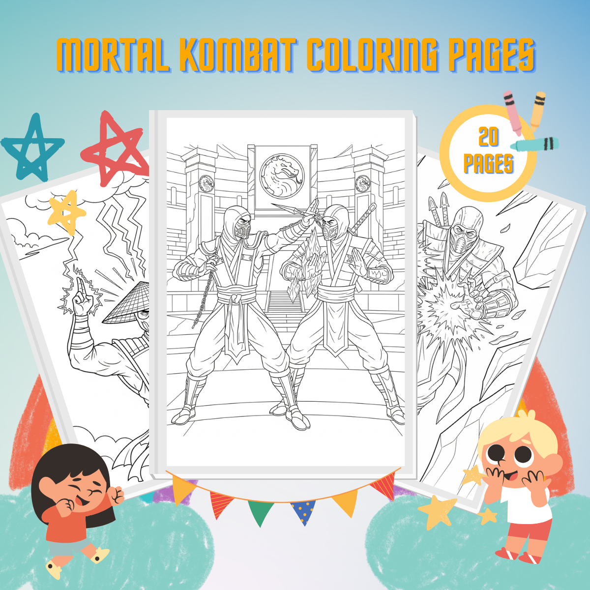 Mortal Kombat Coloring Pages thumbnail