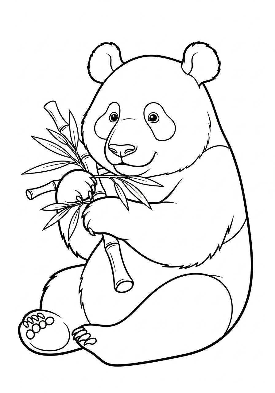 Panda Coloring Pages 2 Panda free coloring pages