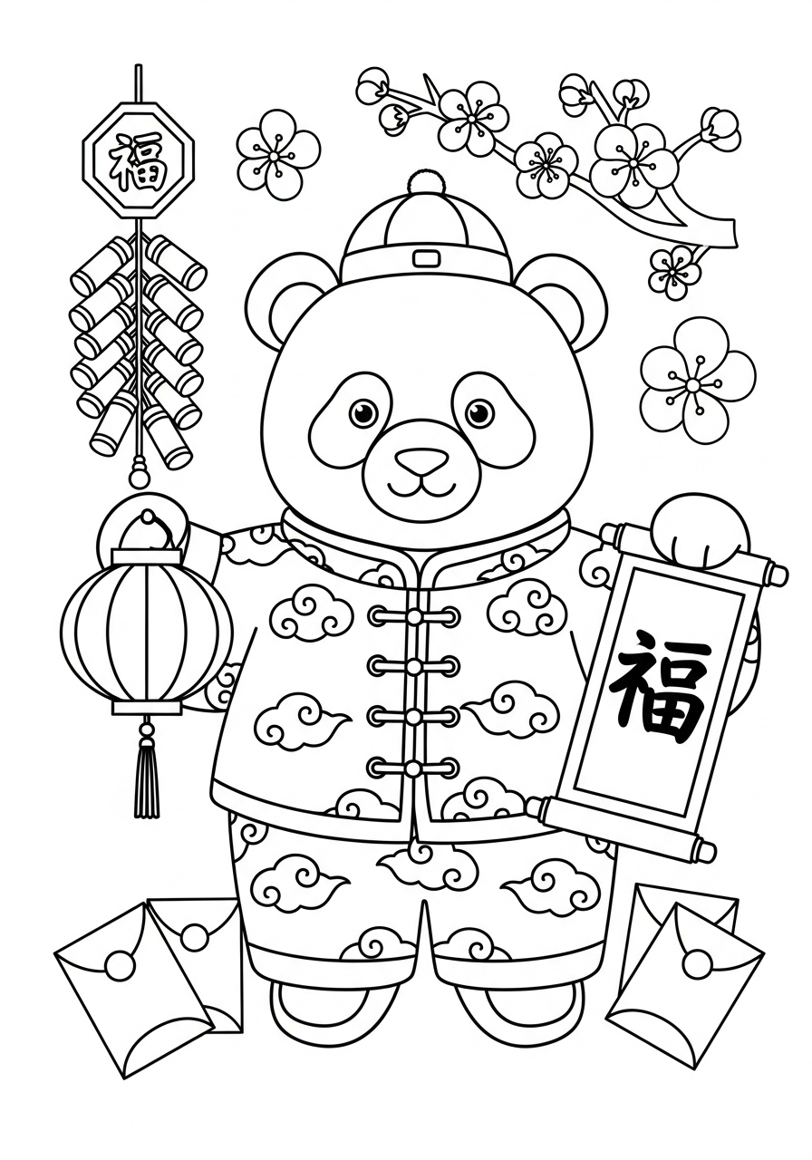 Panda Coloring Pages 12 detailed Panda coloring pages for adults