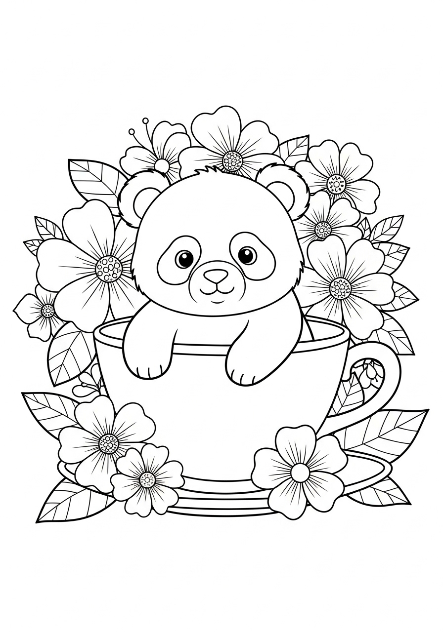 Panda Coloring Pages 17 coloring pages Panda 1