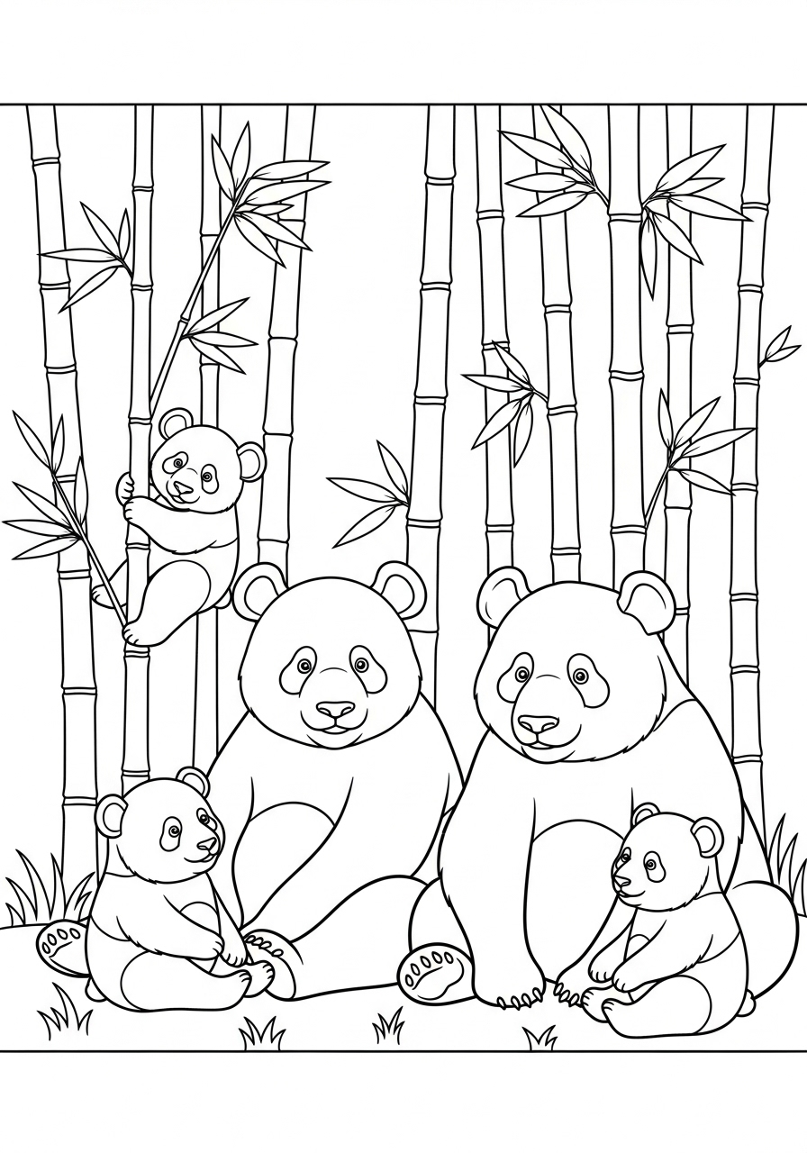 Panda Coloring Pages 4 Panda coloring pages free