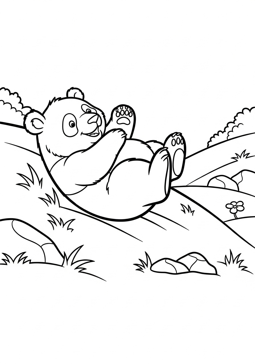 Panda Coloring Pages 6 adult Panda coloring pages