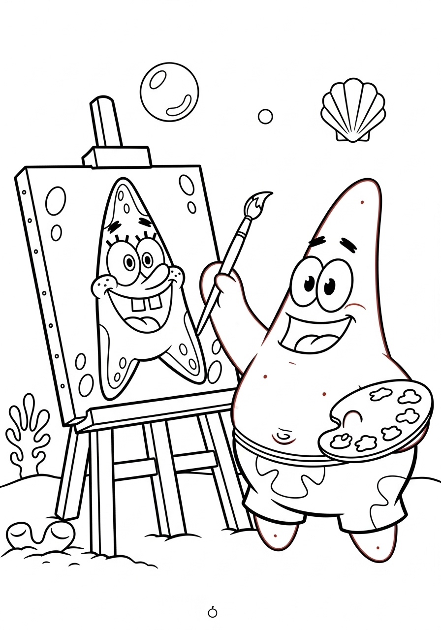 Patrick Star Coloring Pages 11 preschool Patrick Star coloring pages