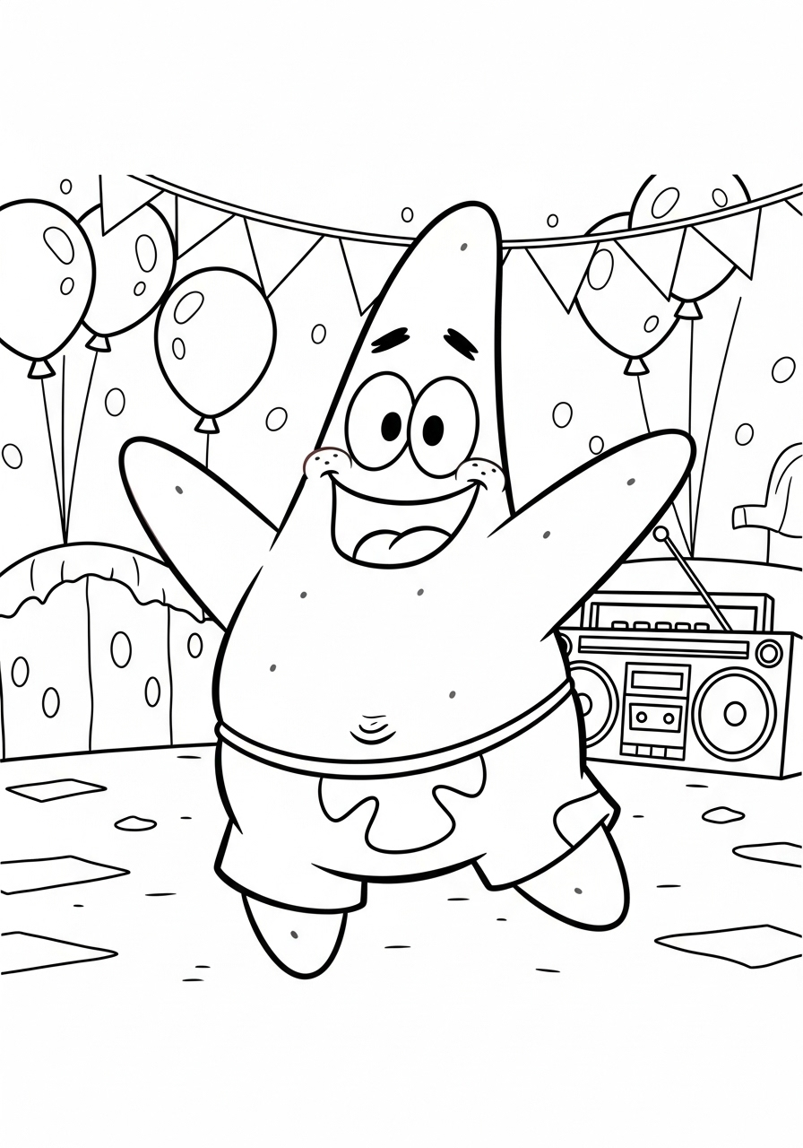 Patrick Star Coloring Pages 14 grinch Patrick Star coloring pages