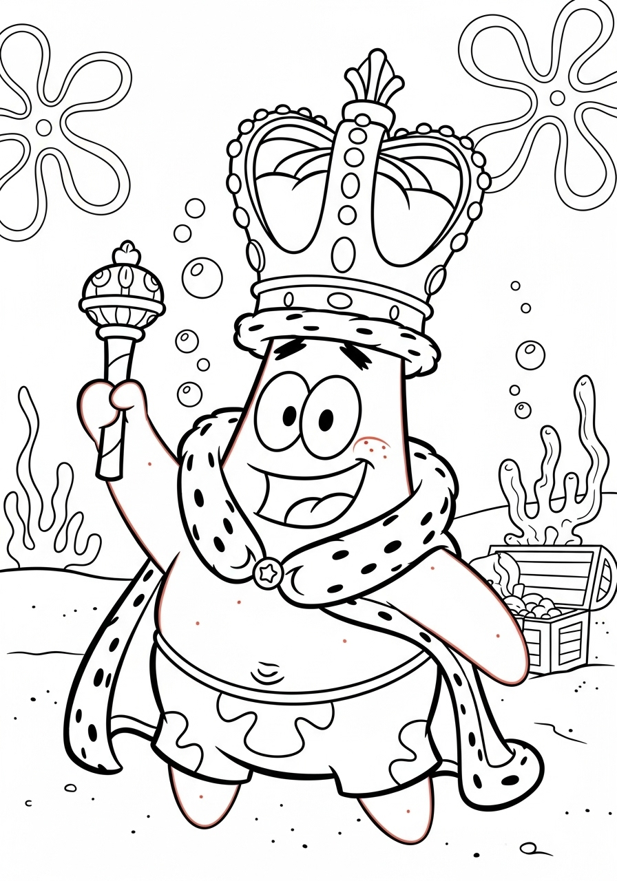 Patrick Star Coloring Pages 16 fun Patrick Star coloring pages