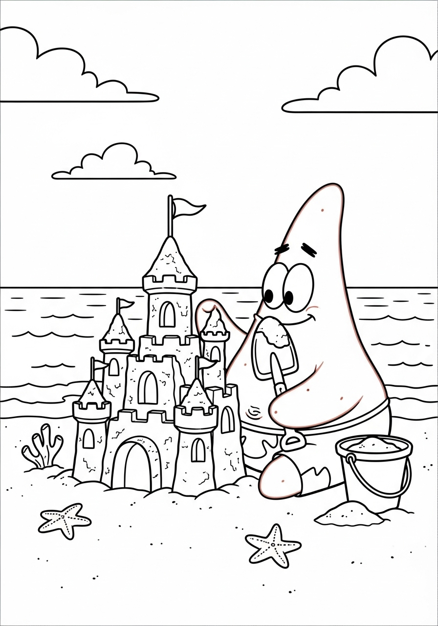 Patrick Star Coloring Pages 17 Patrick Star coloring pages for kids