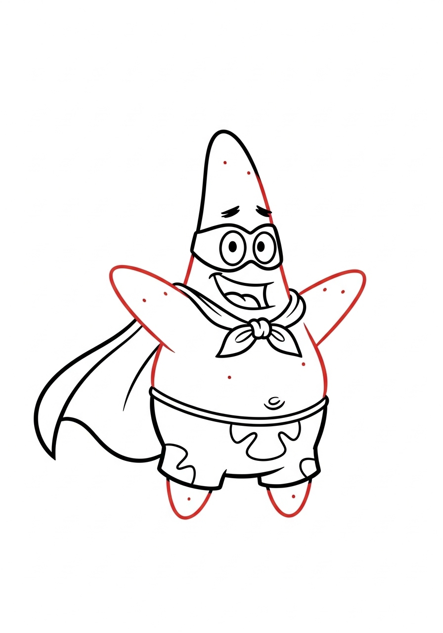 Patrick Star Coloring Pages 5 Patrick Star coloring pages pdf