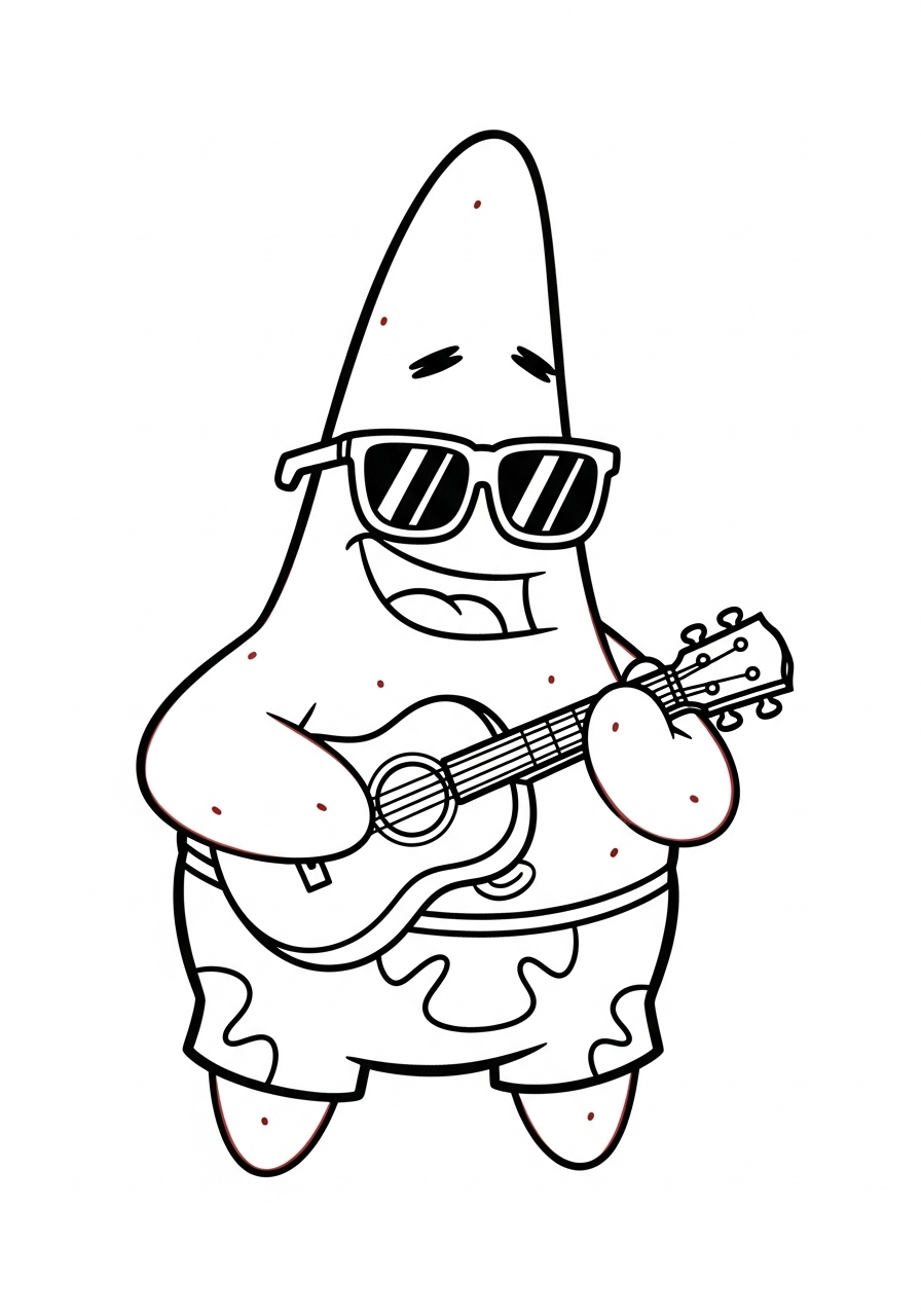 Patrick Star Coloring Pages 6 cute coloring pages Patrick Star