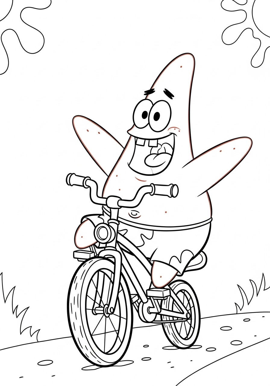 Patrick Star Coloring Pages 10 printable Patrick Star coloring pages