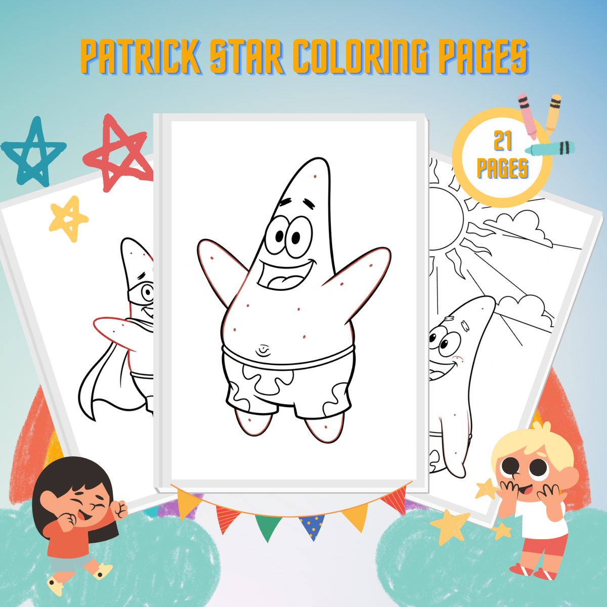 Patrick Star Coloring Pages