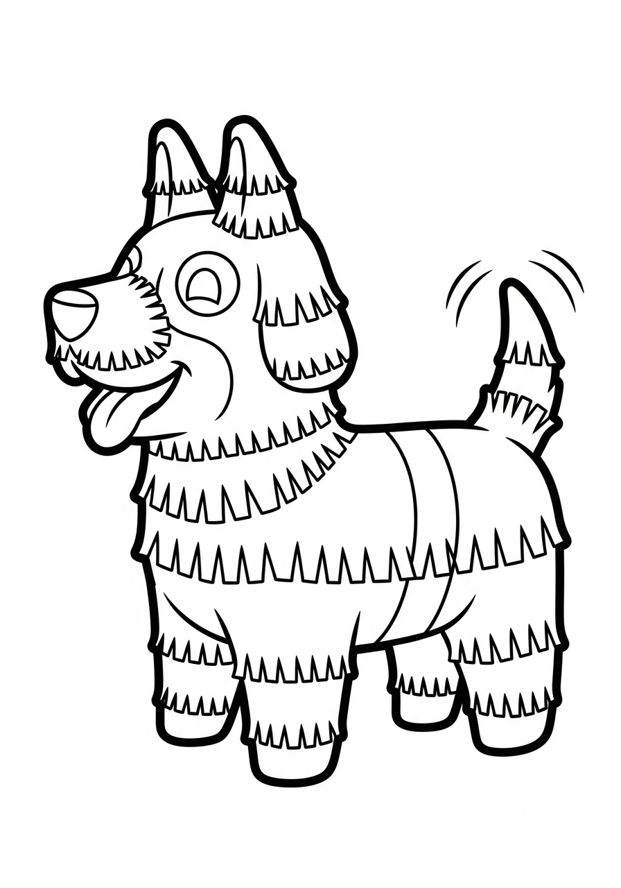 Piñata Coloring Pages 15 cute Piñata coloring pages