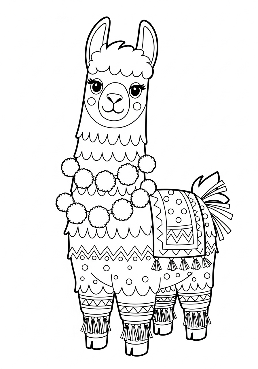 Piñata Coloring Pages 8 detailed Piñata coloring pages for adults