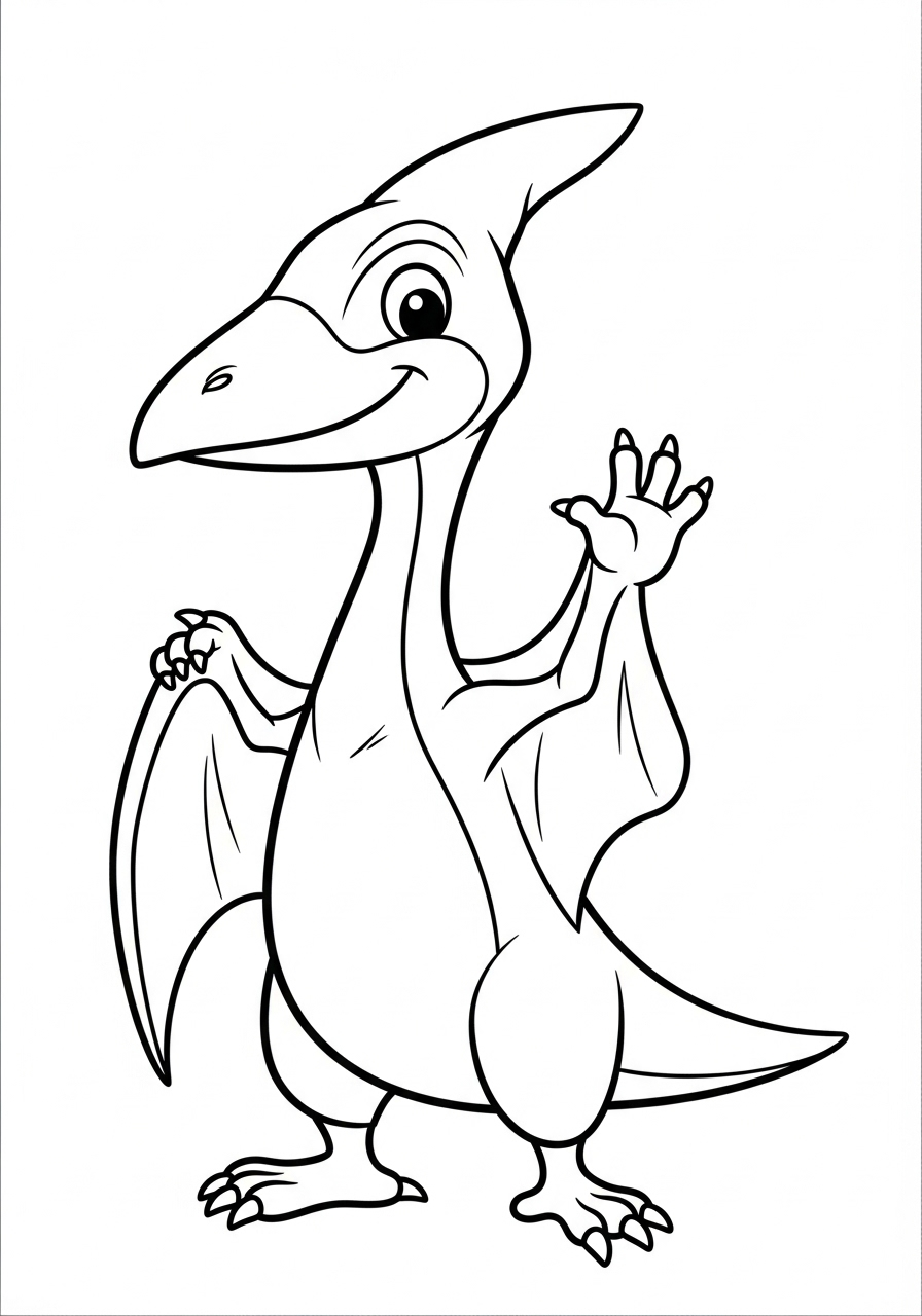 Pterodactyl Coloring Pages 18 easy Pterodactyl coloring pages