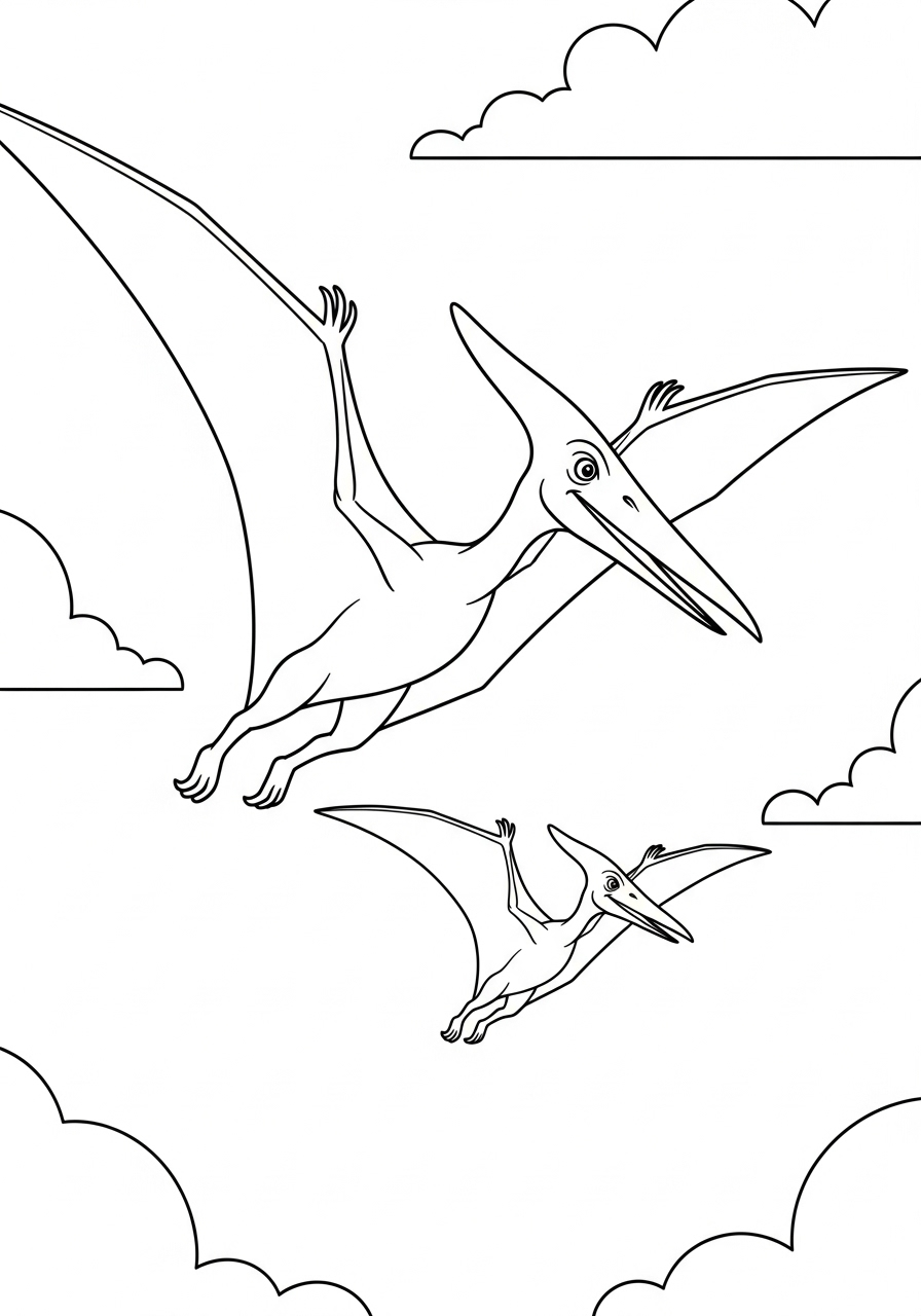 Pterodactyl Coloring Pages 21 adult coloring pages Pterodactyl