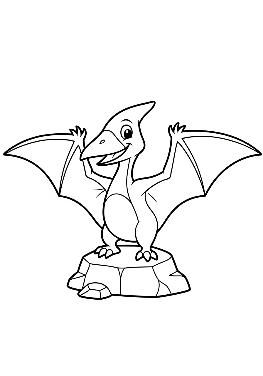 Pterodactyl Coloring Pages 5 Pterodactyl coloring pages free