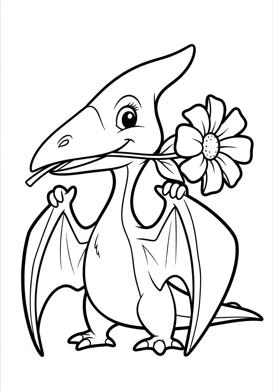 Pterodactyl Coloring Pages 7 Pterodactyl ornaments coloring pages