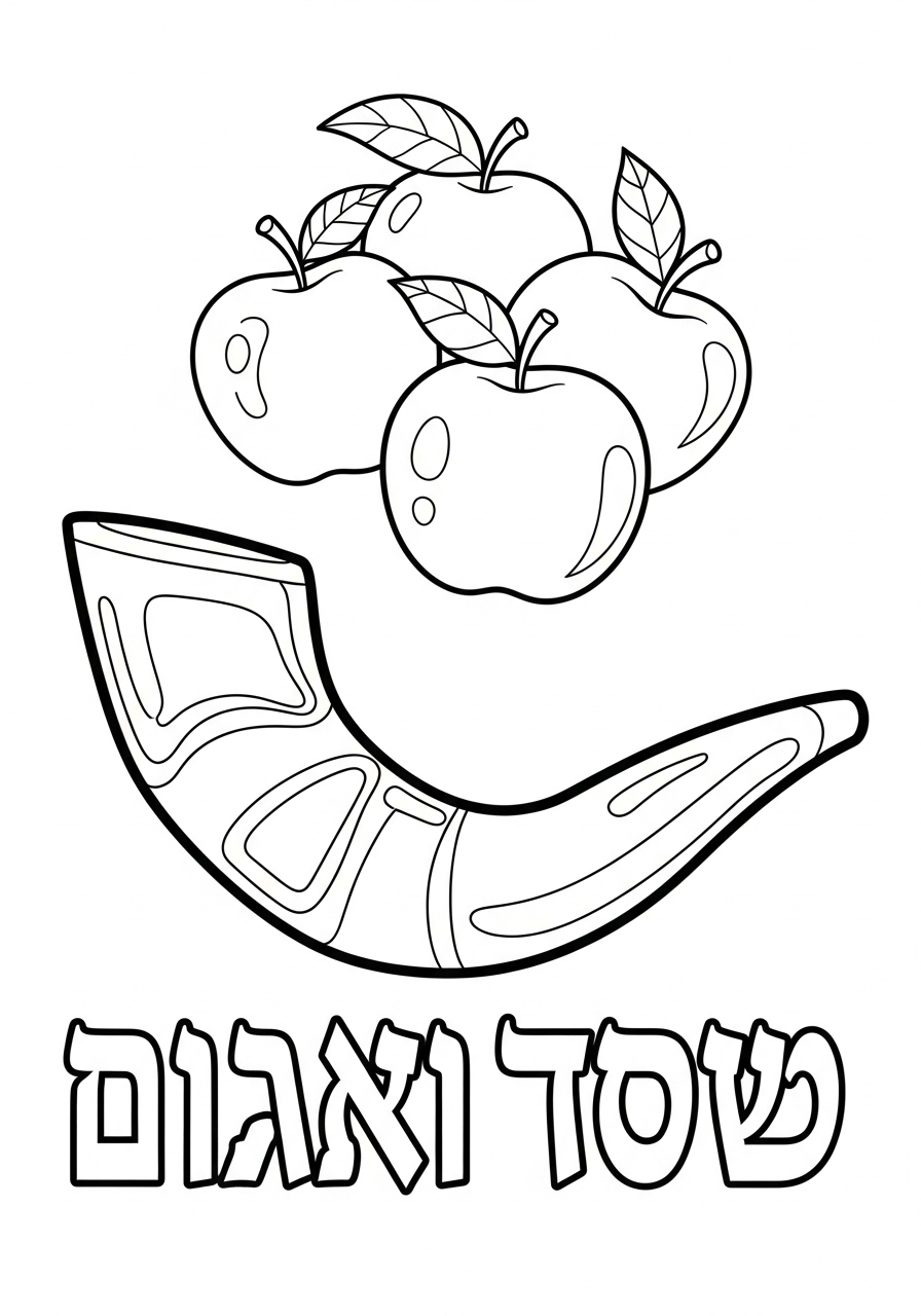 Rosh Hashanah Coloring Pages 15 Rosh Hashanah printable coloring pages 1