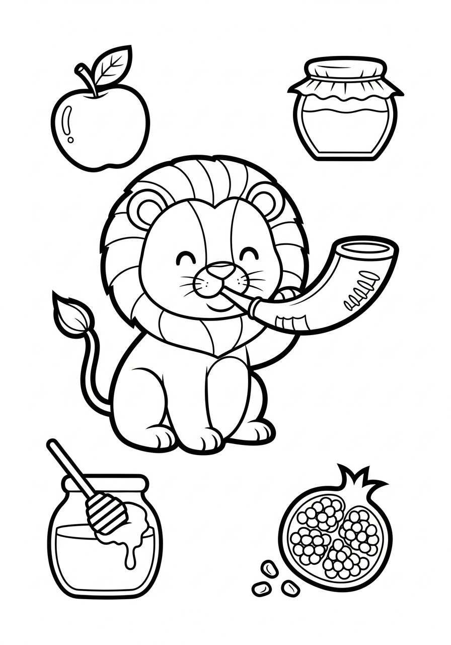 Rosh Hashanah Coloring Pages 19 free coloring pages Rosh Hashanah 2